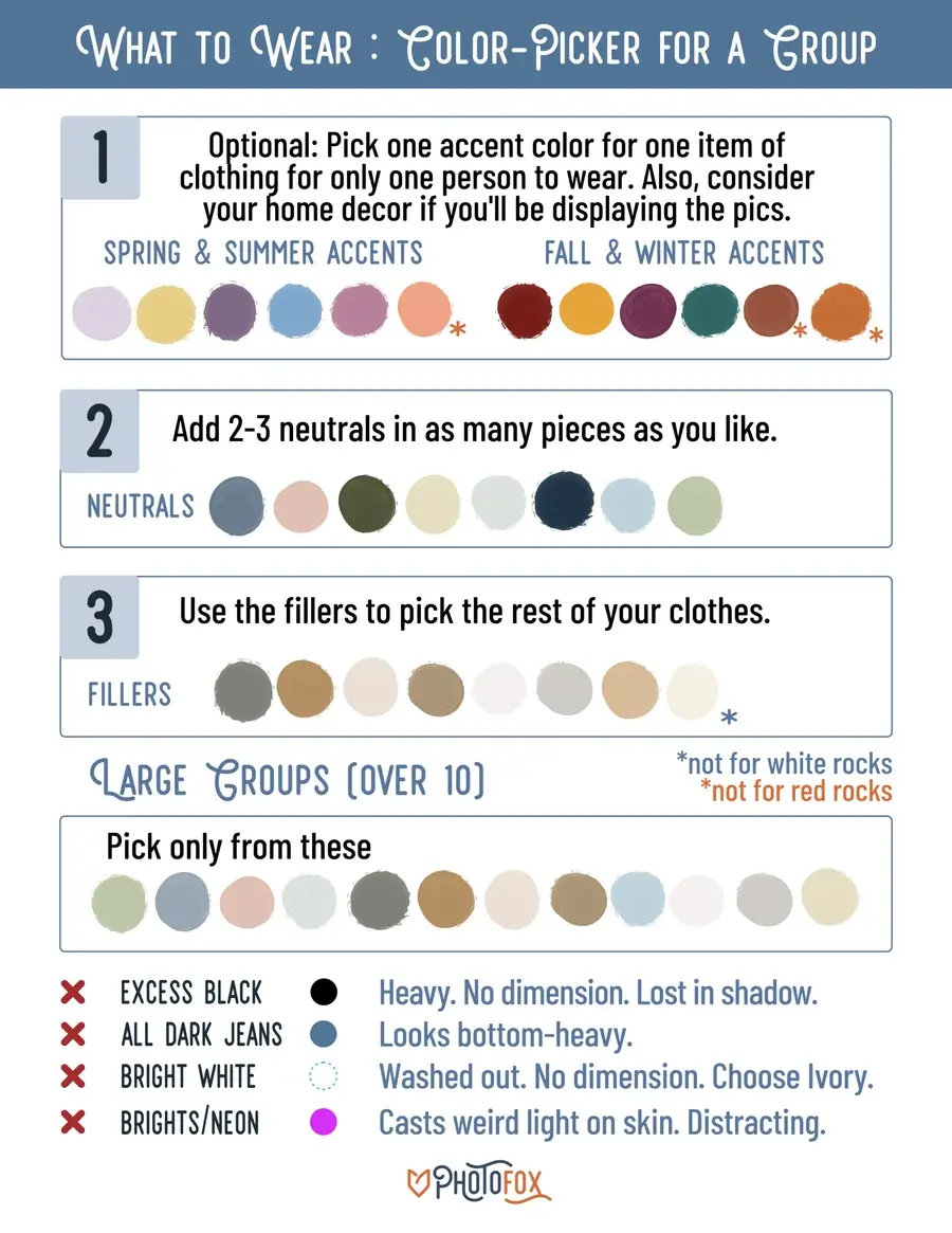 A color picker for photoshoots