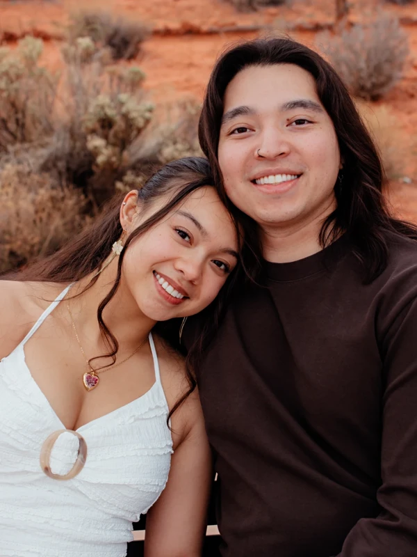 Family photo session at Red Hills Desert Garden