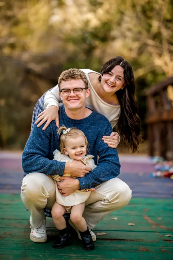 Family with a toddler at their St. George photo session